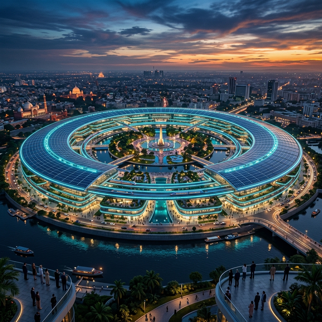 Suryachakra circular commercial hub concept